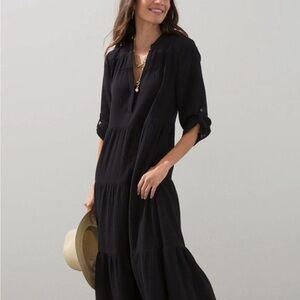 Chico’s NWT Elegant Black Maxi Dress Chicos size 2 (size 12)